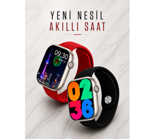 Akıllı Saat Tema Değiştirme Uyku ve Sağlık Takibi Bluetooth Bağlantılı