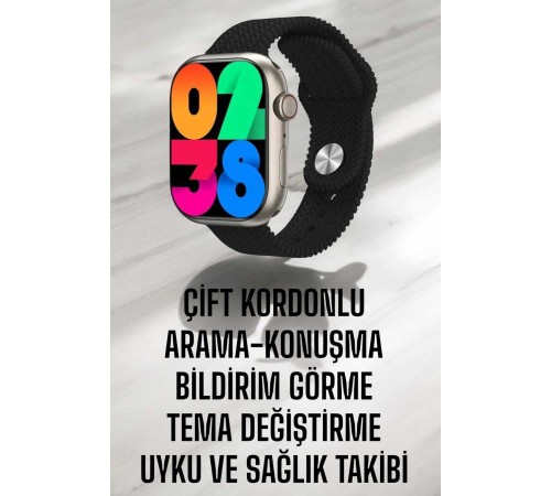 Akıllı Saat Tema Değiştirme Uyku ve Sağlık Takibi Bluetooth Bağlantılı