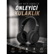 Kulak Üstü Kablosuz Bluetooth Kulaklık Gürültü Önleyici Ayarlanabilir