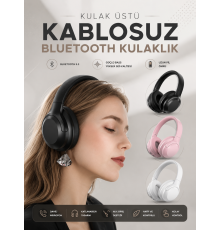 Kablosuz Bluetooth Kulaklık ANC/ENC Destekli Kulak Üstü Yüksek Ses Kaliteli