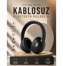 Kablosuz Bluetooth Kulaklık Kulak Üstü Mikrofonlu 5.0 Bluetooth ANC Özelliği