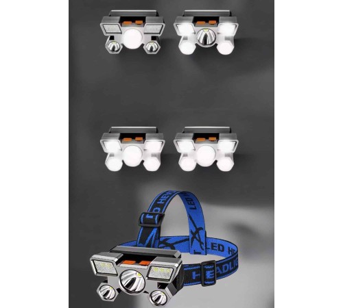 Ultra Güçlü Led Işık Şarjlı Kafa Lambası Balıkçı Lambası Kafa Feneri