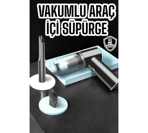 Araç İçi Süpürge Vakumlu Şarjlı Süpürge Filtreli
