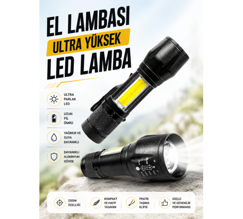 HS-41 EL LAMBASI Ultra Yüksek Led Lamba