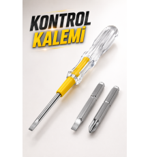 Test Cihazı Kontrol Kalemi Çift Başlıklı Şeffaf Elektrik Testi