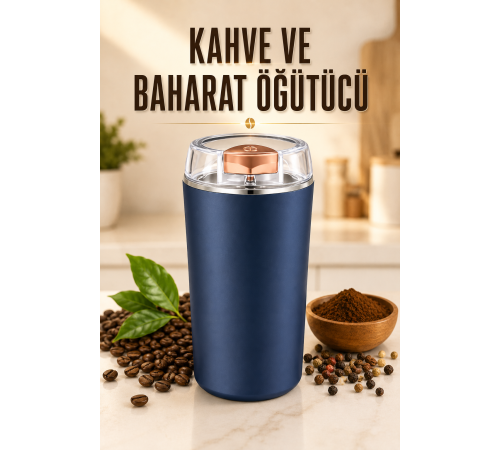 Kahve Ve Baharat Öğütücü Paslanmaz Çelik Dayanıklı Kolay Kullanım