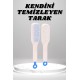 Silikon Yumuşak Sıkı Dişli Sihirli Geri Çekilebilir Tarak Kendini Temizleyen Saç Fırçası