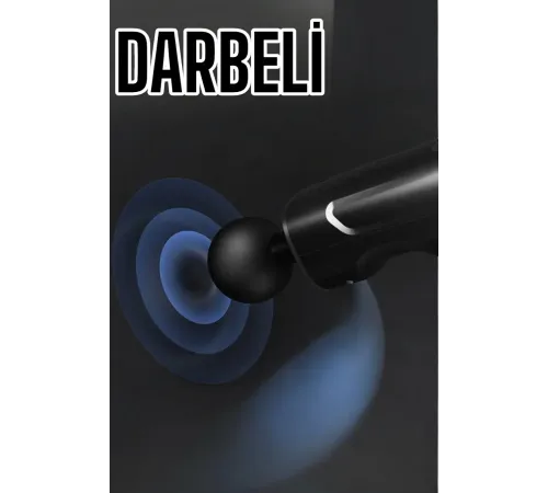 4 Başlıklı Darbeli Şarjlı Masaj Aleti Tabancası Kablosuz