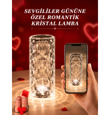 Sevgililer Günü İçin Hediye Kristal Lamba Sevgiliye Hediye USB Şarjlı Gece Lambası (Kopya)