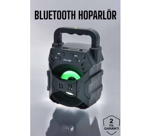 Işıklı Bluetooth Hoparlör Müzik ve Renkli Işık Taşınabiilir