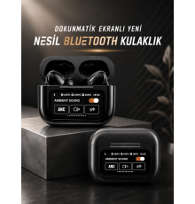 Bluetooth Kulaklık Kablosuz Ekranlı ANC/ENC Destekli Dokunmatik