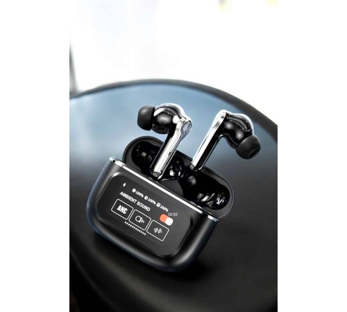 Kablosuz Bluetooth Kulaklık Ekranlı Uzun Şarj Süreli ANC Destekli