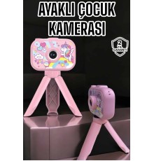 Ayaklı Mini Fotoğraf Makinesi Çocuk Için Eğitici Video Kamera