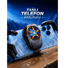 Fanlı Radyatör Soğutucu Telefon Soğutucu Tüm Telefonlara Uyumlu