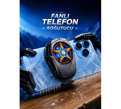 Fanlı Radyatör Soğutucu Telefon Soğutucu Tüm Telefonlara Uyumlu
