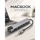Çevirici Dönüştürücü Adaptör Macbook 3 In 1 Type-C To Hdmı USB 3.0