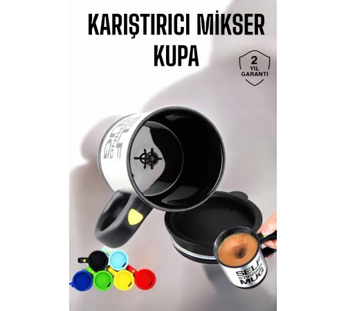 Yazılı Kupa Kendi Kendini Karıştıran Mikser Kupa Termos Bardak