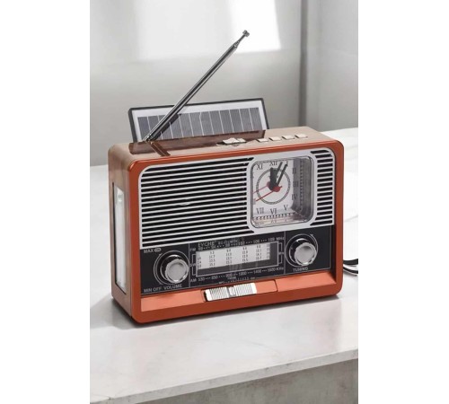 Nostaljik Görünümlü USB Girişli Bluetooth Bağlantılı Radyo