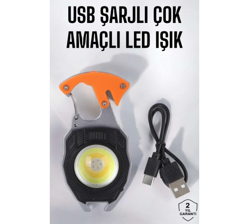 El Feneri Acil Işık Seti Tornavida Düdük Kapak Açma Kamp Lambası