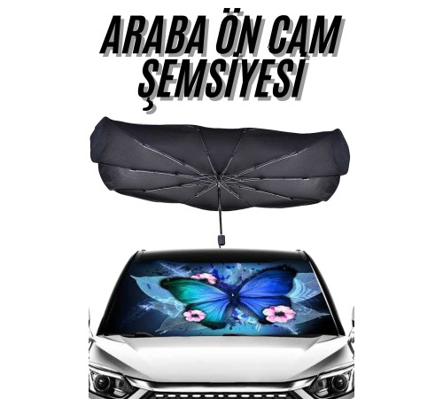 Güneş Önleyici Katlanabilir Oto Araba Güneşlik Şemsiye Tip Ön Cam