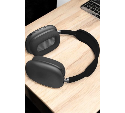 P9 Plus Kulaklık Siyah Bluetooth Bağlantılı Kulak Üstü Kablosuz
