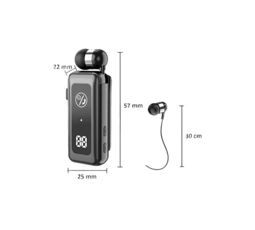 Makaralı Bluetooth Kulaklık Kulak İçi Dijital Göstergeli Yüksek Ses Kaliteli