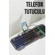 Klavyesi Q Klavye RGB Işıklı Mouse Hediyeli