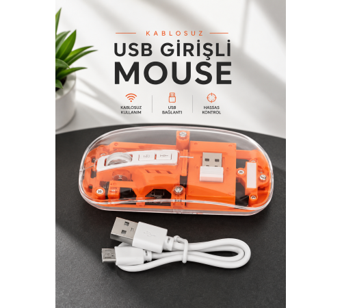 Fare Mouse Çift Modlu Kablosuz Bağlantılı 2.4GHz Destekli
