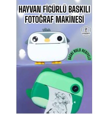 Çocuklar için Fotoğraf Makinesi Anlık Baskı Makinesi HD Görüntü Kalitesi