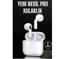 Beyaz Yeni Nesil Pro Bluetooth Kulaklık Yüksek Ses Kaliteli ANC Özelliği