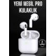 Beyaz Yeni Nesil Pro Bluetooth Kulaklık Yüksek Ses Kaliteli ANC Özelliği