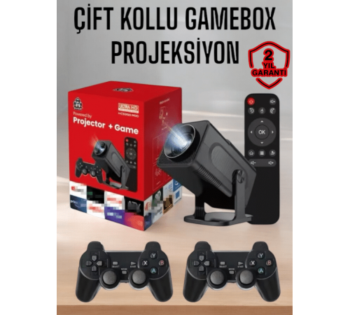 Android Projeksiyon ve Çift Kollu Game Box