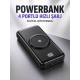 10.000 Mah Powerbank 4 Portlu Hızlı Şarj Dijital Göstergeli