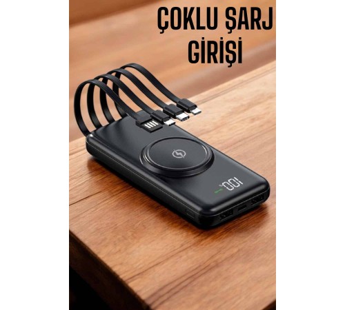 Powerbank Taşınabilir 10.000 Mah Hızlı Şarj Dijital Göstergeli