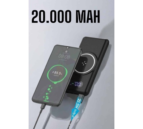 Powerbank Taşınabilir 10.000 Mah Hızlı Şarj Dijital Göstergeli