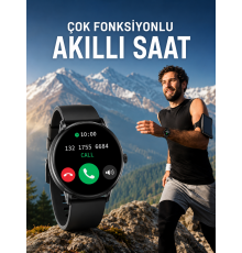 Akıllı Saat Çok Fonksiyonlu Sesli Görüşme NFC Uyumlu Amoled Ekran