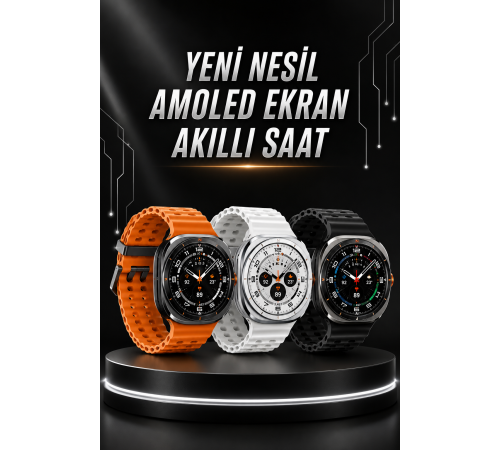 Akıllı Saat Müzik Dinleme Nabız Ölçer NFC ve GPS Uyumlu Sesli Asistan
