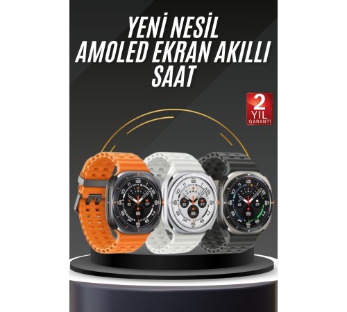 Tüm Telefonlara Uyumlu Akıllı Saat Uyku ve Sağlık Takibi Nabız Ölçer Adım sayar