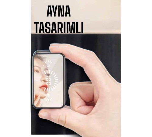 Aynalı Bluetooth Kulaklık Telefon Standlı Dijital Göstergeli