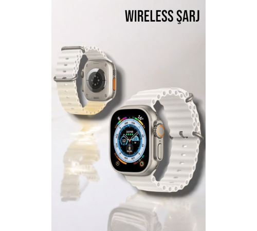 Bluetooth Bağlantılı 49MM Dokunmatik Akıllı Saat Sağlık ve Spor Takip Özellikli