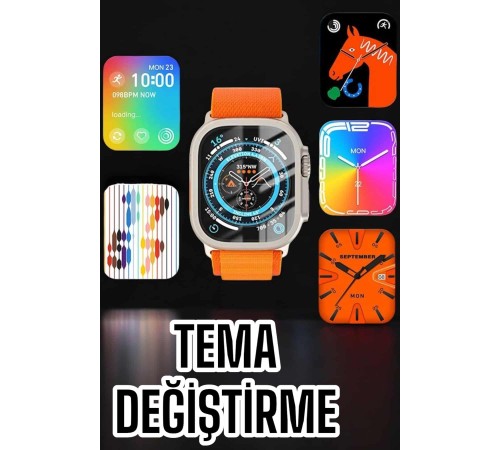 Akıllı Saat Uyku ve Spor Takibi Yeni Nesil Bluetooth Bağlantılı Amoled Ekran