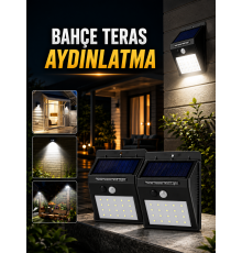 Solar Lamba Giriş, Bahçe Yol Avlu Hareket Sensörlü Led