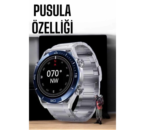 Akıllı Saat Yeni Nesil Bluetooth Bağlantılı Uyku ve Sağlık Takibi NFC ve GPS