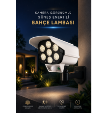 Bahçe Aydınlatması Hareket Sensörlü Led Aydınlatma Kamera Görünümlü