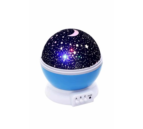 Renkli Yıldızlı Gökyüzü Projeksiyon Gece Lambası Pilli ve USB Kablolu