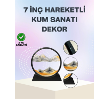 Zihin Açıcı Kum Manzarası – 3D Dinamik Kum Tablosu, Dekoratif, Dönüştükçe Yenilenen Sakinleştirici Sanat Eseri