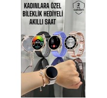 Akıllı Saat Kadınlara Özel Arama Cevaplayan Bluetooth Bağlantılı