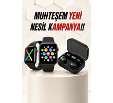 Kaliteli Akıllı Saat ve Kaliteli Bluetooth Kulaklık ANC Özelliği Uzun Pil Ömrü