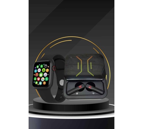 Bluetooth Bağlantılı Kablosuz Kulaklık ve Yeni Nesil Akıllı Saat 5.0 Bluetooth