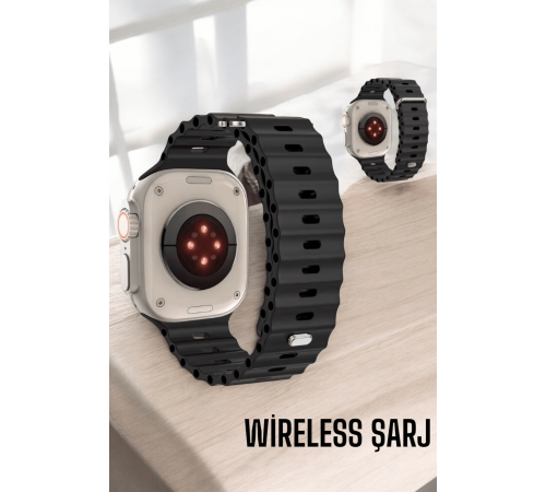 45 MM Gri Kasa Ultra Akıllı Saat Sesli Görüşme, Sağlık Takibi, Suya Dayanıklı